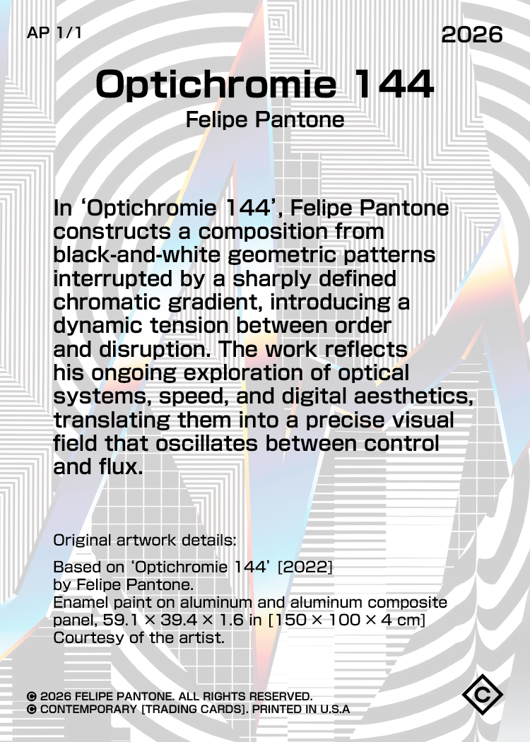 Felipe Pantone — Optichromie 144 (back)